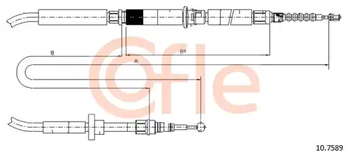 жило за ръчна спирачка COFLE 10.7589