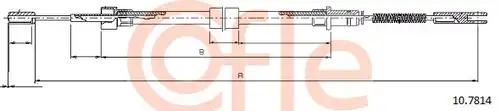 жило за ръчна спирачка COFLE 10.7814