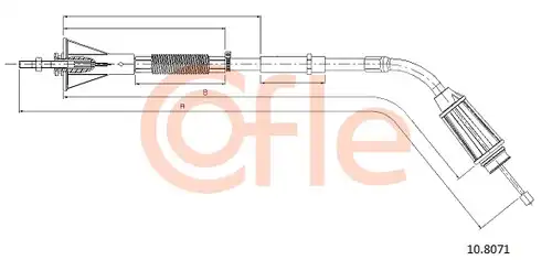 жило за ръчна спирачка COFLE 10.8071