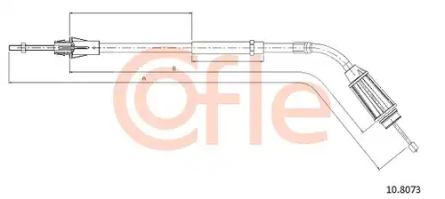 жило за ръчна спирачка COFLE 10.8073