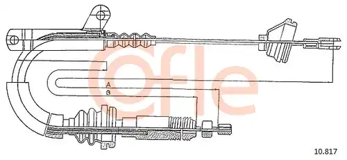 жило за ръчна спирачка COFLE 10.817