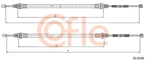 жило за ръчна спирачка COFLE 10.9336