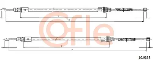 жило за ръчна спирачка COFLE 10.9338