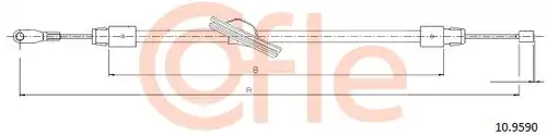 жило за ръчна спирачка COFLE 10.9590