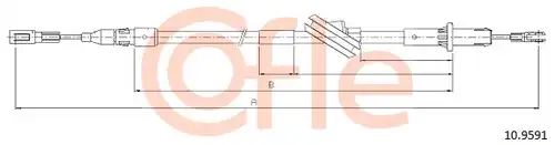 жило за ръчна спирачка COFLE 10.9591