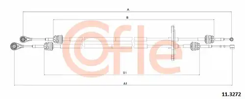 въжен механизъм, ръчна трансмисия COFLE 11.3272