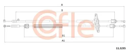 въжен механизъм, ръчна трансмисия COFLE 11.3295