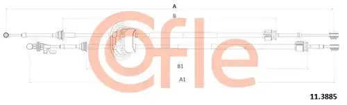 въжен механизъм, ръчна трансмисия COFLE 11.3885