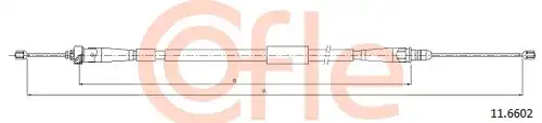 жило за ръчна спирачка COFLE 11.6602