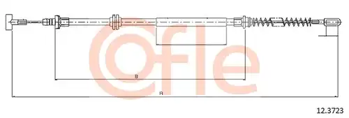 жило за ръчна спирачка COFLE 12.3723