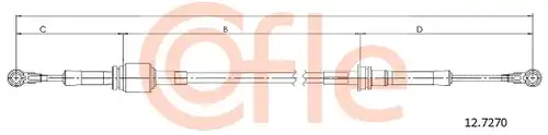 въжен механизъм, ръчна трансмисия COFLE 12.7270