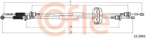 въжен механизъм, ръчна трансмисия COFLE 15.2893