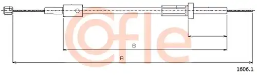 жило за капака на двигателя COFLE 1606.1