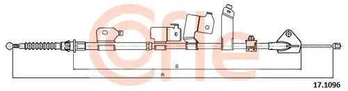 жило за ръчна спирачка COFLE 17.1096