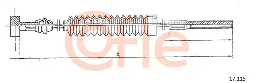 жило за ръчна спирачка COFLE 17.115
