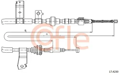 жило за ръчна спирачка COFLE 17.4230