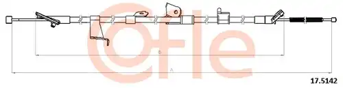 жило за ръчна спирачка COFLE 17.5142