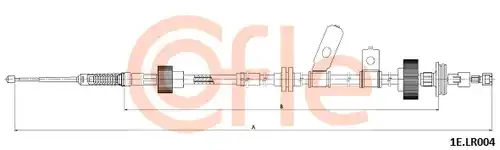 жило за ръчна спирачка COFLE 1E.LR004