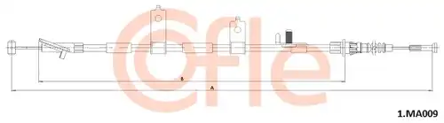 жило за ръчна спирачка COFLE 1.MA009