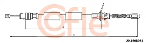жило за ръчна спирачка COFLE 20.160B083