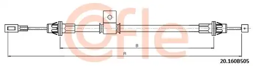 жило за ръчна спирачка COFLE 20.160B505