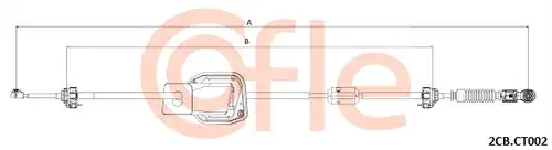 въжен механизъм, ръчна трансмисия COFLE 2CB.CT002