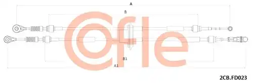 въжен механизъм, ръчна трансмисия COFLE 2CB.FD023