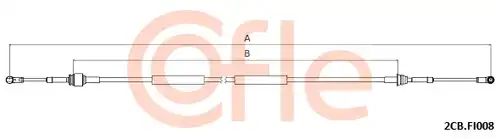 въжен механизъм, ръчна трансмисия COFLE 2CB.FI008