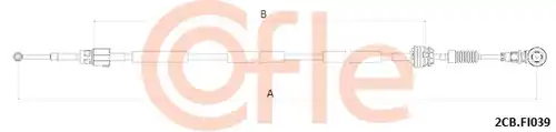 въжен механизъм, ръчна трансмисия COFLE 2CB.FI039