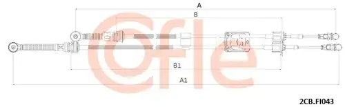 въжен механизъм, ръчна трансмисия COFLE 2CB.FI043