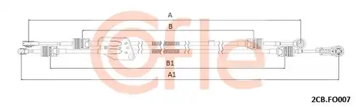 въжен механизъм, ръчна трансмисия COFLE 2CB.FO007