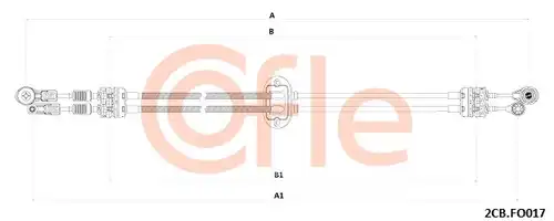 въжен механизъм, ръчна трансмисия COFLE 2CB.FO017