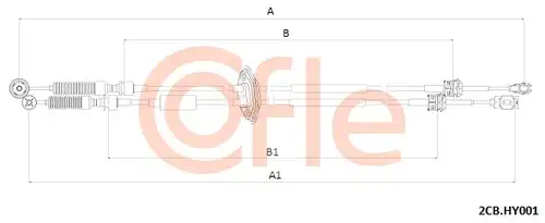 въжен механизъм, ръчна трансмисия COFLE 2CB.HY001