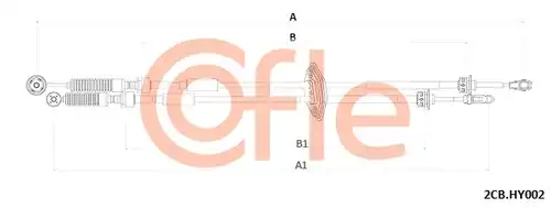 въжен механизъм, ръчна трансмисия COFLE 2CB.HY002