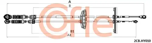 въжен механизъм, ръчна трансмисия COFLE 2CB.HY010