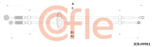 въжен механизъм, ръчна трансмисия COFLE 2CB.HY011