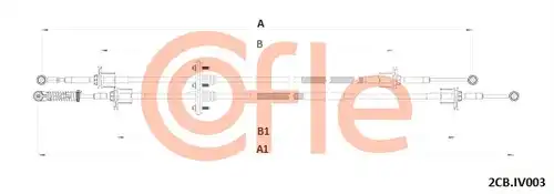 въжен механизъм, ръчна трансмисия COFLE 2CB.IV003