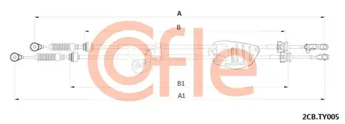 въжен механизъм, ръчна трансмисия COFLE 2CB.TY005