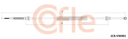 въжен механизъм, ръчна трансмисия COFLE 2CB.VK002