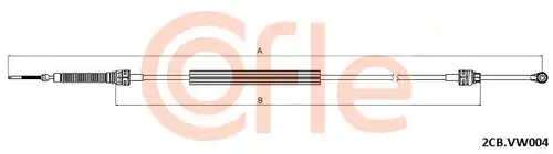 въжен механизъм, ръчна трансмисия COFLE 2CB.VK004