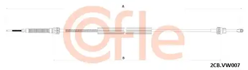 въжен механизъм, ръчна трансмисия COFLE 2CB.VK007