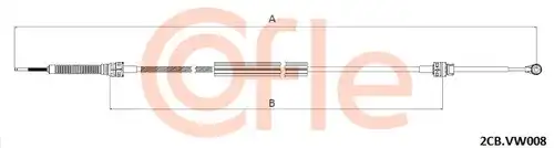 въжен механизъм, ръчна трансмисия COFLE 2CB.VK008