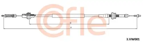 жило за газ COFLE 3,VK001