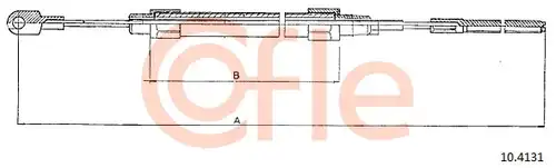 жило за ръчна спирачка COFLE 92.10.4131
