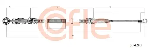 въжен механизъм, ръчна трансмисия COFLE 92.10.4280