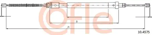 жило за ръчна спирачка COFLE 92.10.4575