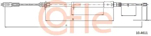 жило за ръчна спирачка COFLE 92.10.4611
