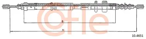 жило за ръчна спирачка COFLE 92.10.4651