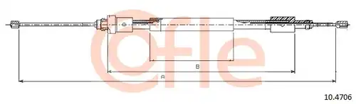 жило за ръчна спирачка COFLE 92.10.4706