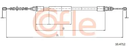 жило за ръчна спирачка COFLE 92.10.4712